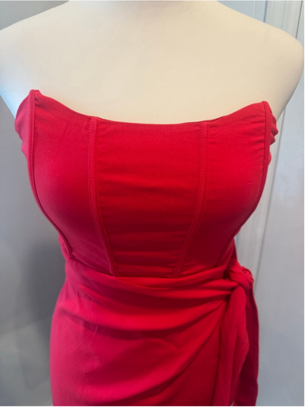 NWT Hello Molly | HOT VIBES Corset Mini Dress | Red | Size Small - Picture 4 of 10